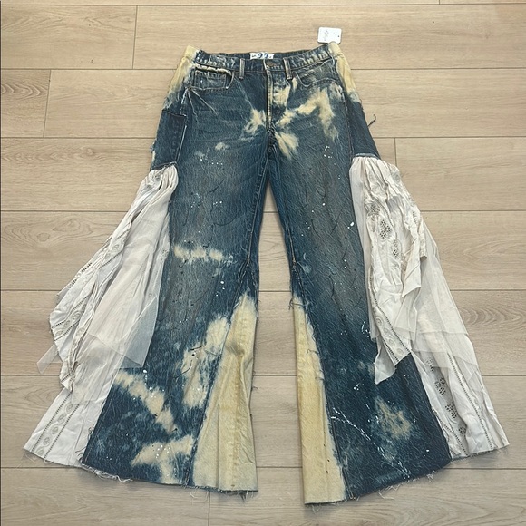 NWT Free People Martha Lace Jeans 27 - Picture 4 of 13